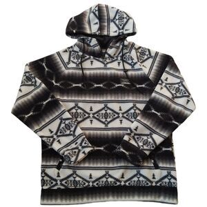 Massive Outdoor Fleece Pullover Hoodie Mens Tribal Southwest Print